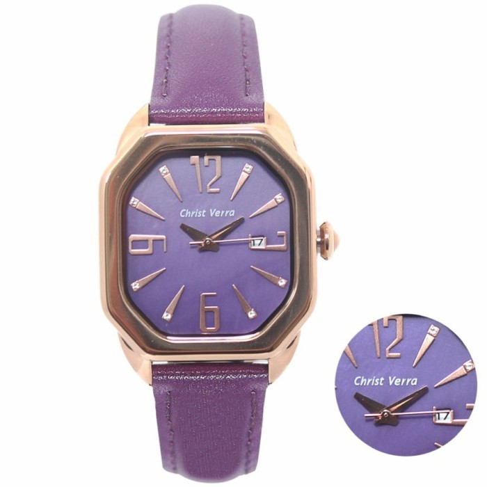 JAM TANGAN WANITA CHRIST VERRA 71636L-25 PRP ORIGINAL