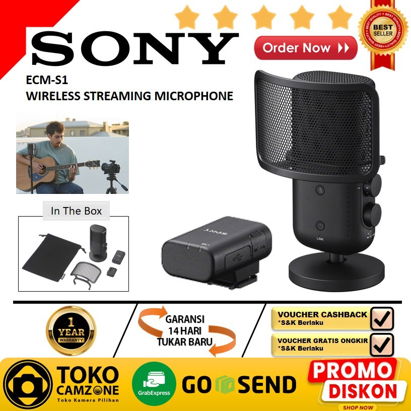 Sony ECM-S1 Wireless Streaming Microphone Sony ECMS1 Mic - ORIGINAL