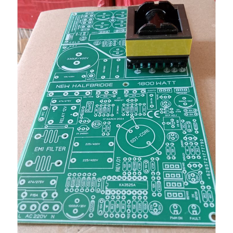 PCB Smps Hb 1800watt & Trafo Ferit