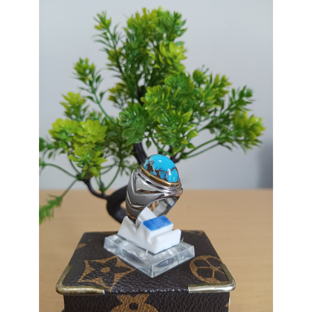 Cincin Batu Pirus Mesir 100%ORIGINAL