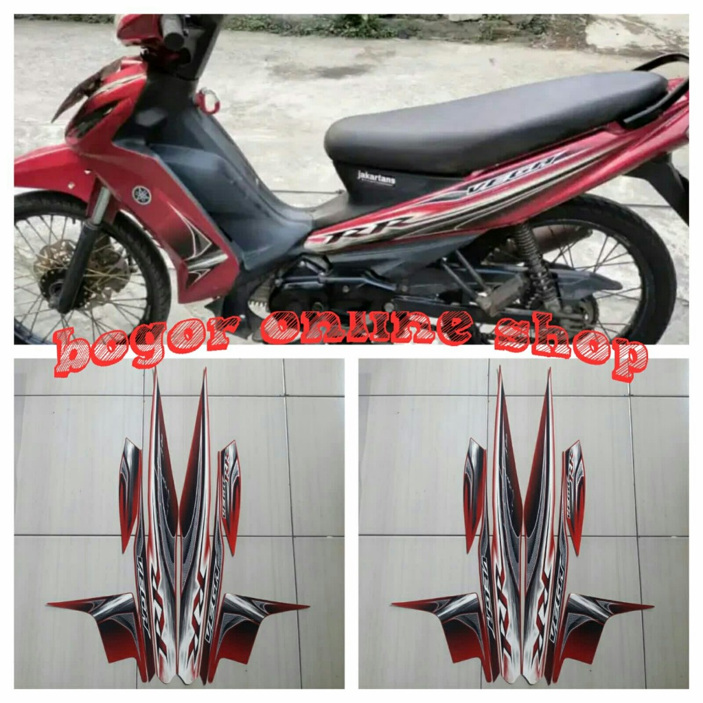 sticker body motor vega rr 2013 full merah