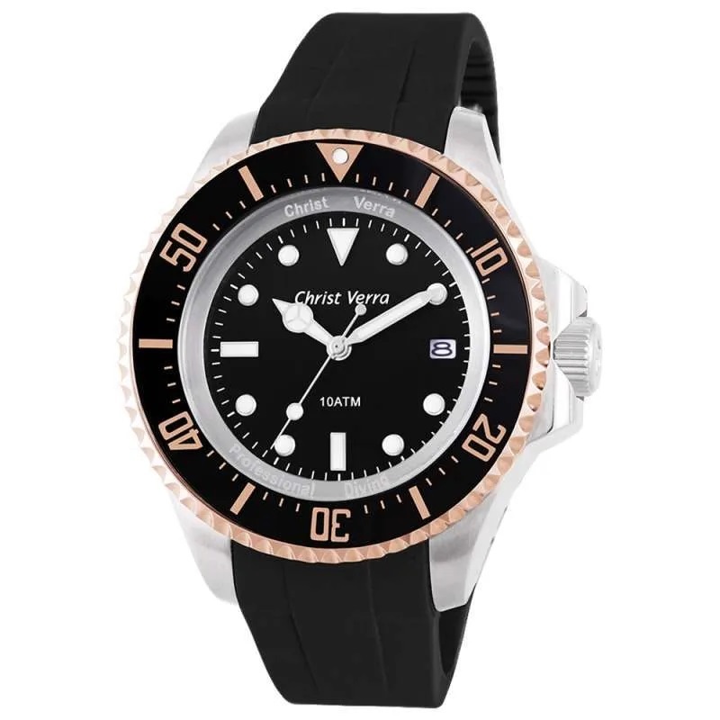 JAM TANGAN PRIA CHRIST VERRA 71637G-34 BLK ORIGINAL