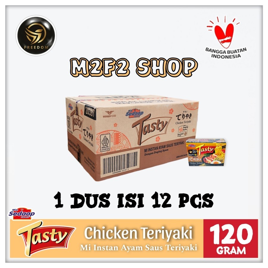 

Mie Sedaap Tasty Bakmi Chicken Teriyaki | Daging Ayam Saus Teriyaki - 120 gr (Kemasan Karton)