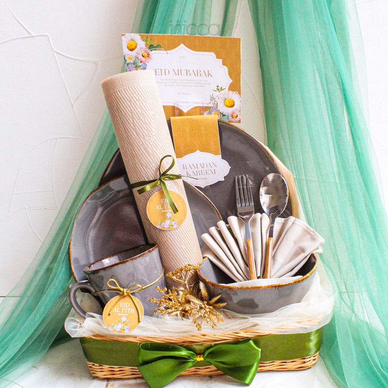 

Hampers lebaran idul fitri keramik set grey