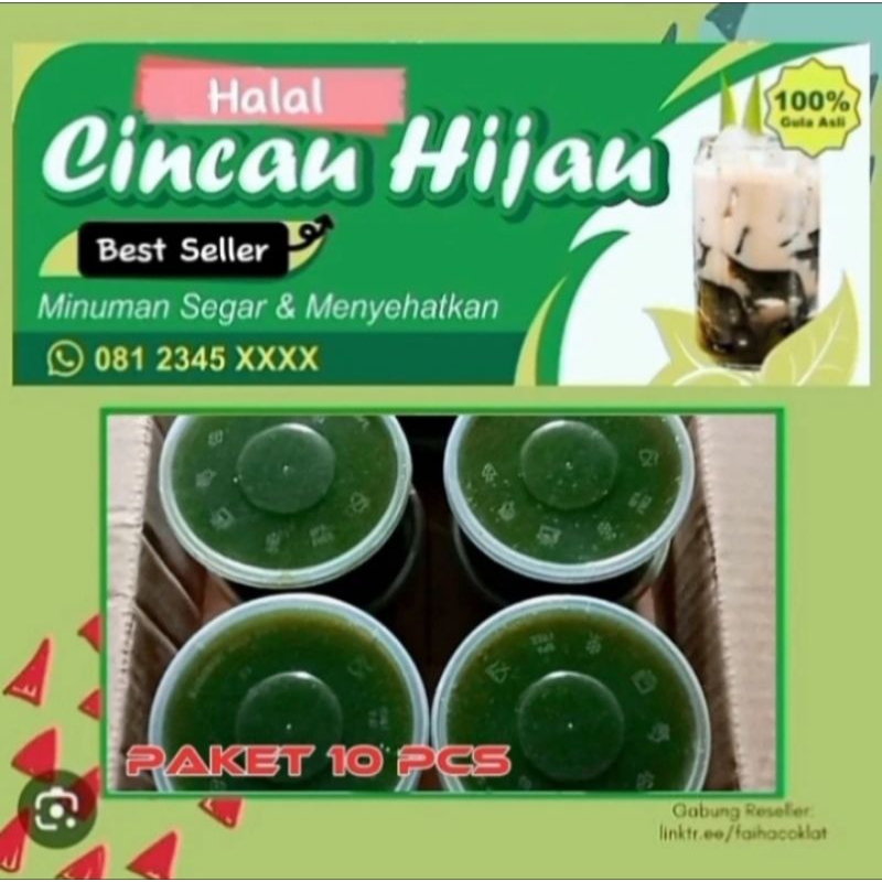 

Cincau Hijau 300mili / Paket 10 Pcs / Cincau Organik Murni Tanpa Bahan Pengawet