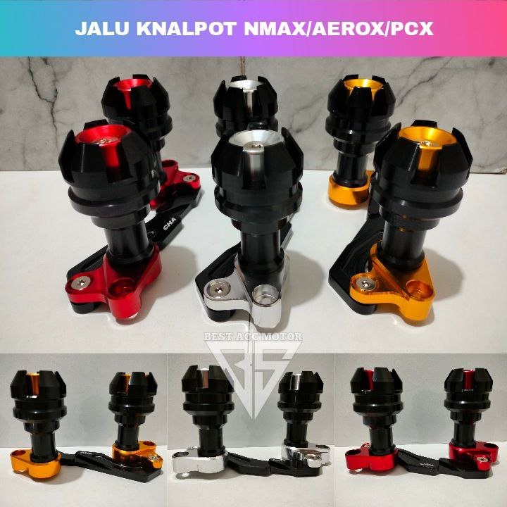 JALU KNALPOT NMAX AEROX PCX ADV JALU PELINDUNG KNALPOT FULL CNC
