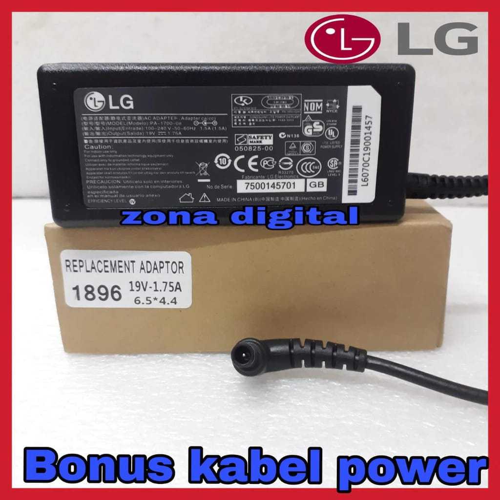 ADAPTOR MONITOR LG 19V.1.7A LG 19M38A LG 19M45A LG