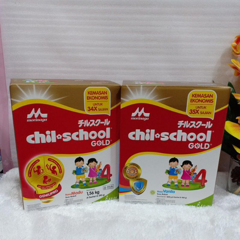 

Morinaga Chil School madu dan vanila 1600g