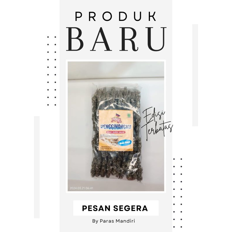 

RENGGINANG RASA CUMI MENTAH KHAS SITUBONDO 500gram