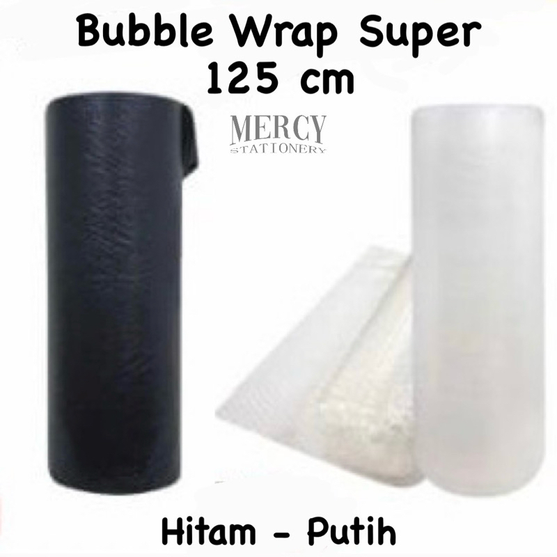 

Bubble Wrap Super 125 Cm Hitam Putih Packing Bungkus Wrapping