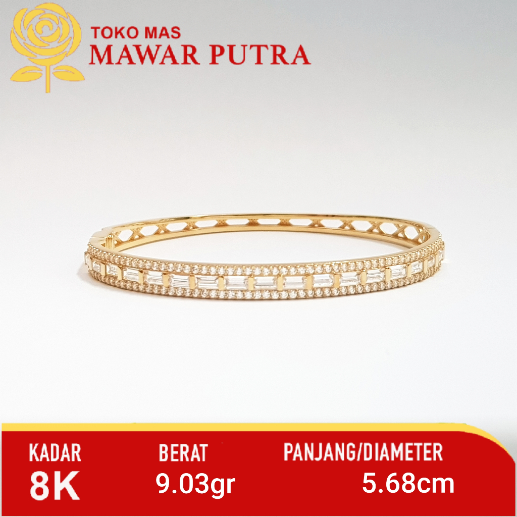 Gelang Oval Kasandra Fashion UBS Gold Kadar 8K