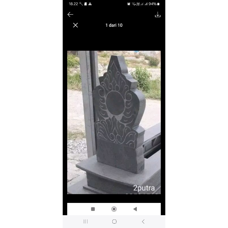 cetakan nisan makam request 30x70 tebal 6cm