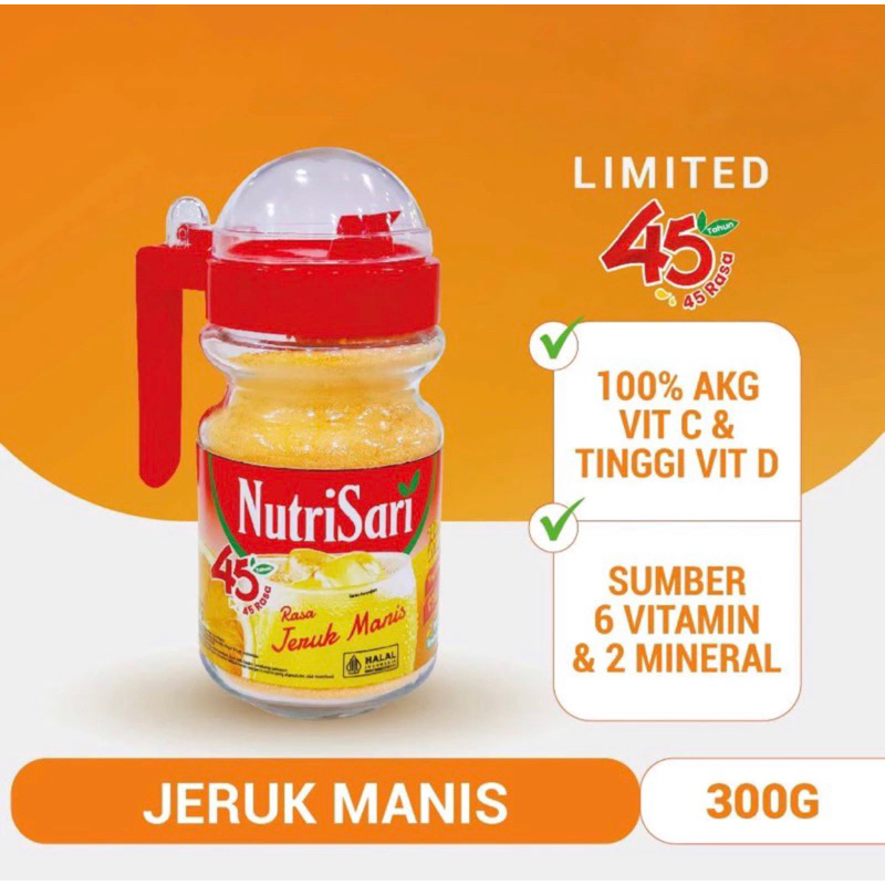 

Nutrisari Pitcher 300gr LIMITED