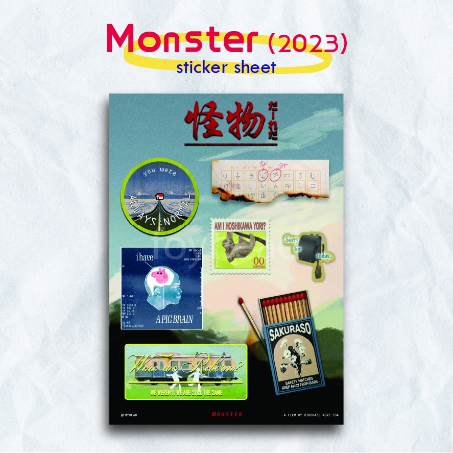 

Monster (2023) Sticker Sheet by Foyhead