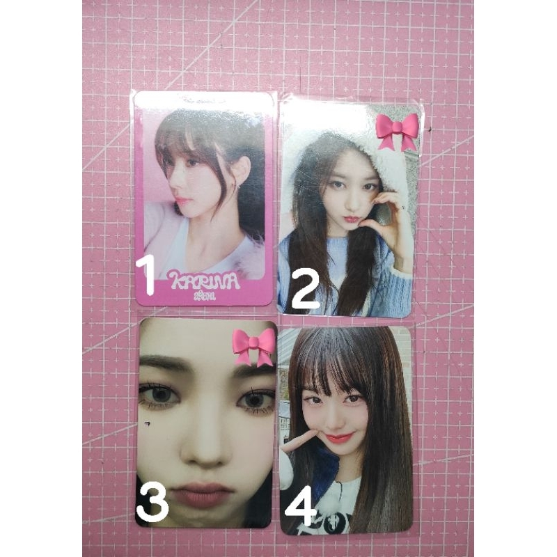 Photocard official Karina, Wonyoung &amp; Leeseo.