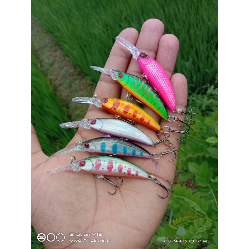 Minnow deep lidah panjang