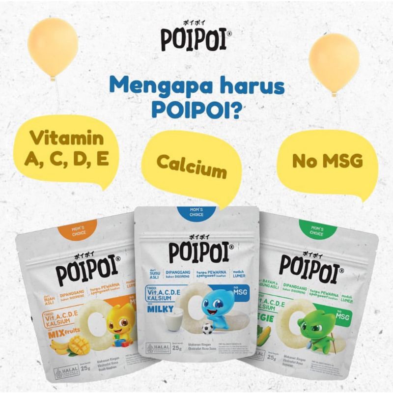 

POIPOI Snack Sehat Cemilan Tinggi Vitamin 25g