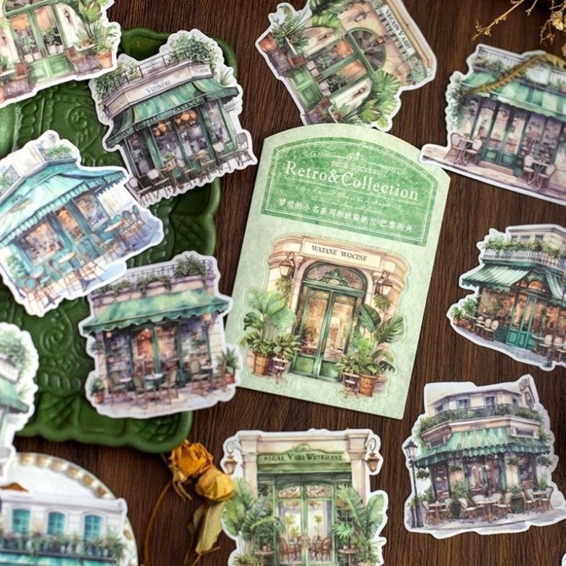 

RETRO BUILDING STICKER (10pcs /pack)
