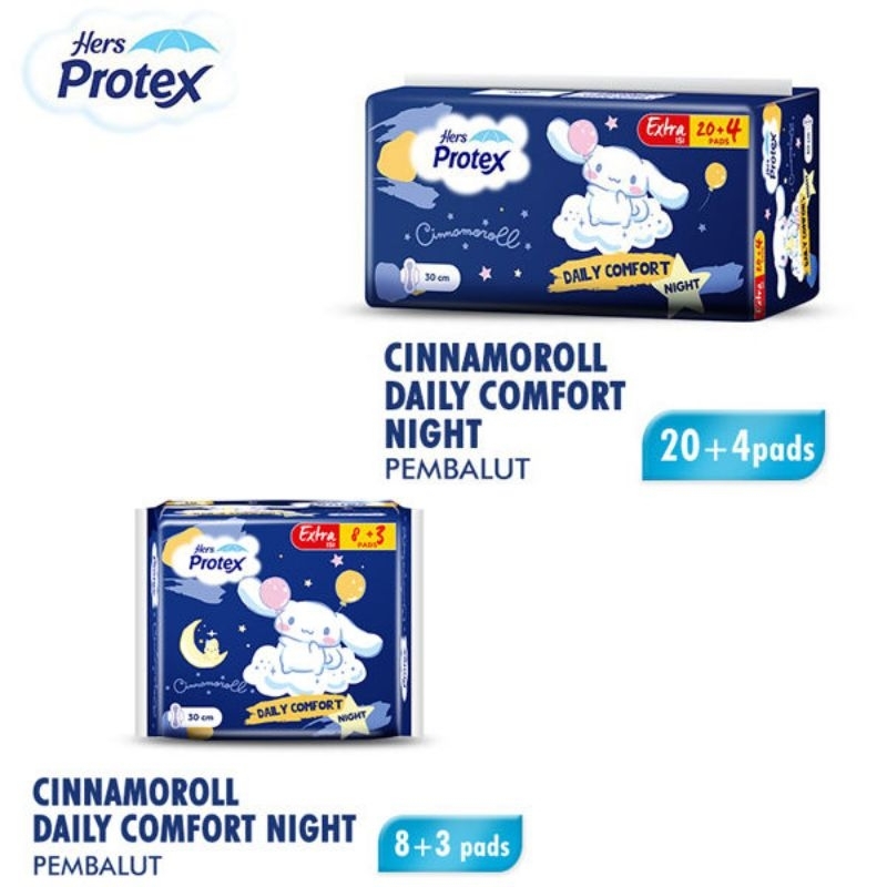 Hers Protex Cinnamoroll Daily Comfort Night 30cm