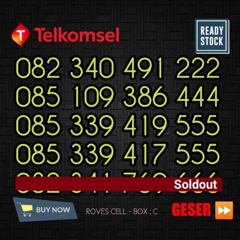 NOMOR CANTIK TELKOMSEL TRIPLE 222 444 555 666 TRIPEL KARTU AS 1222 6444 9555 7555 9666