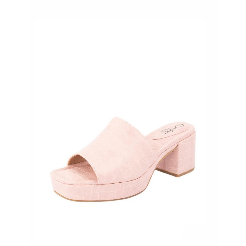 PAYLESS - COMFORT PLUS ONE BAND SLIDE - LIGHT PINK SEPATU SANDAL WANITA WITH TAG