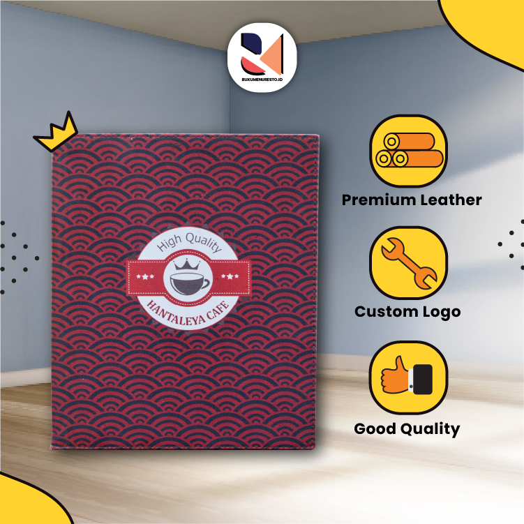 

COVER BUKU MENU FULL PRINT HOTEL/KEDAI/RESTO/CAFE CUSTOM LOGO PREMIUM LEATHER