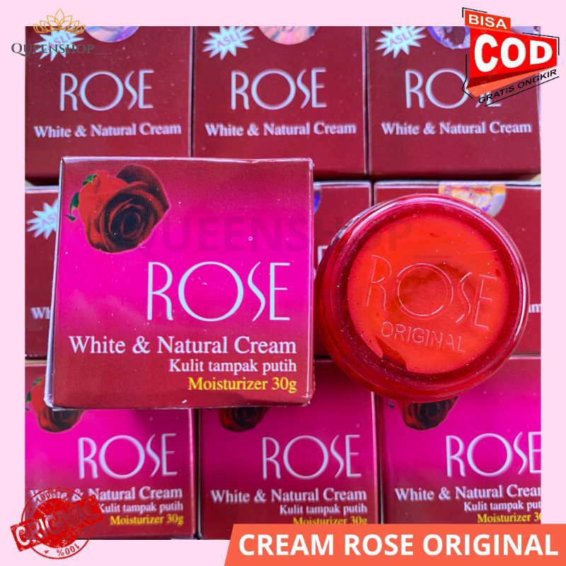 CREAM ROSE HOLO PINK ORIGINAL / Cream Rose Original / Cream Rose Siang Malam / Cream Rose