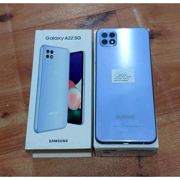 SAMSUNG GALAXY A22 5G 6/128 SECOND MULUS FULLSET ACC LENGKAP