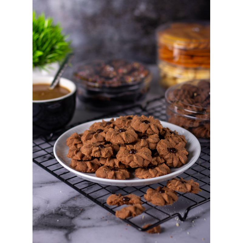 

Kue coklat chips / flower choco /kue kembang coklat