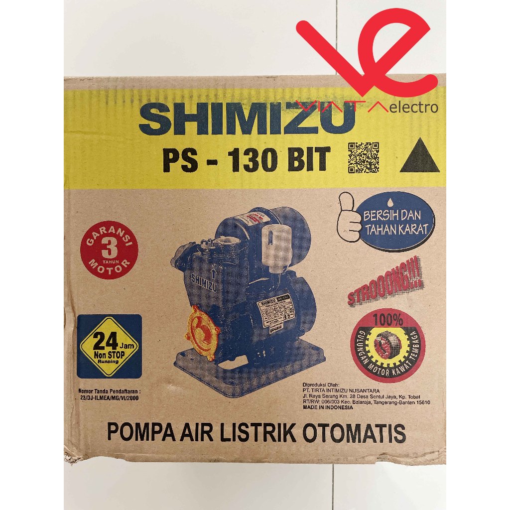 POMPA AIR SHIMIZU OTOMATIS PS130 BIT POMPA AIR PS 130 BIT PS130BIT PS 130BIT