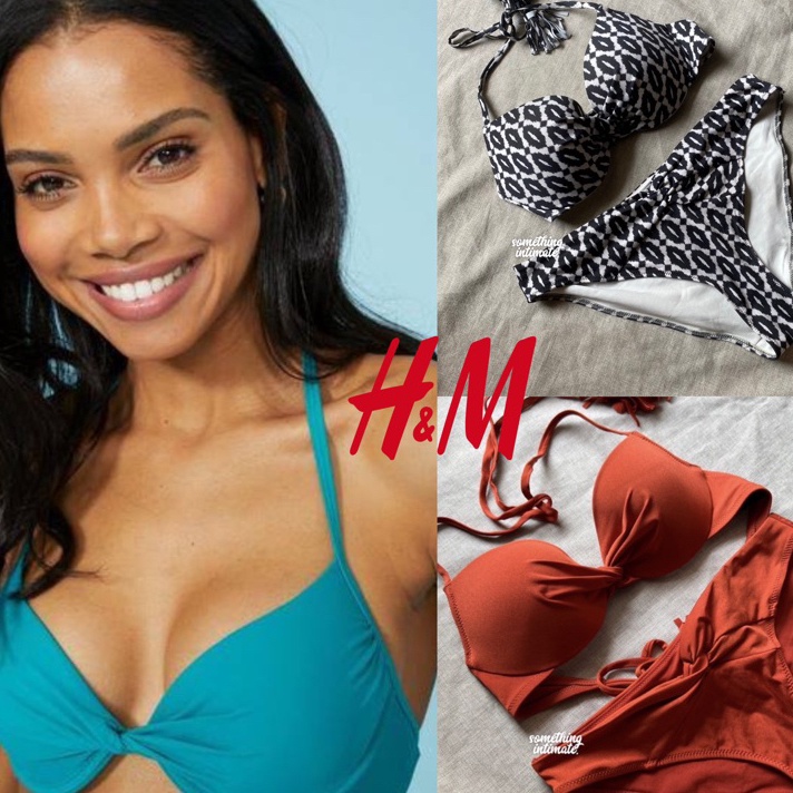 PROMO ONE SET HM Lightly Lined Tassel Tied Leopard Bikini Bra  Panty Set  Bh Import With Wire Sisa E