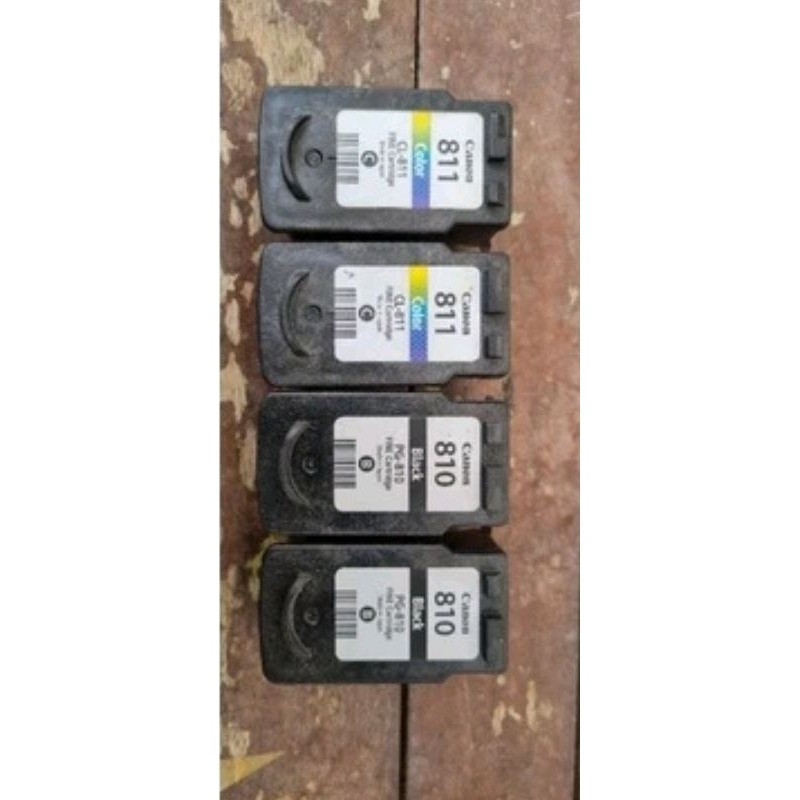 Cartridge Canon Bekas 810 dan 811 Untuk Printer Ip2770 Ip 2772 Mp245 Mp258 Mp268 Mp276 Mp287  Belum 