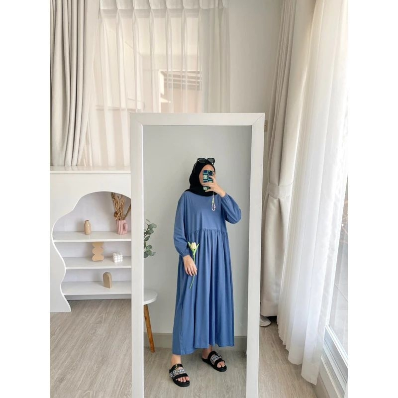 Hana Ruffle Midi Dress