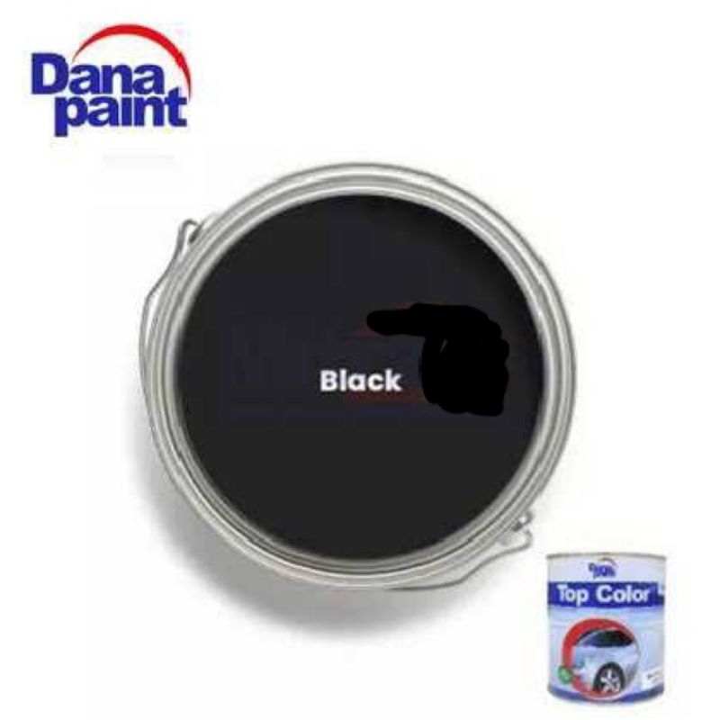 Cat Hitam Kilap Top Color Danapaint Cat Duco Sepeda Motor Mobil Velg Rangka 1kg