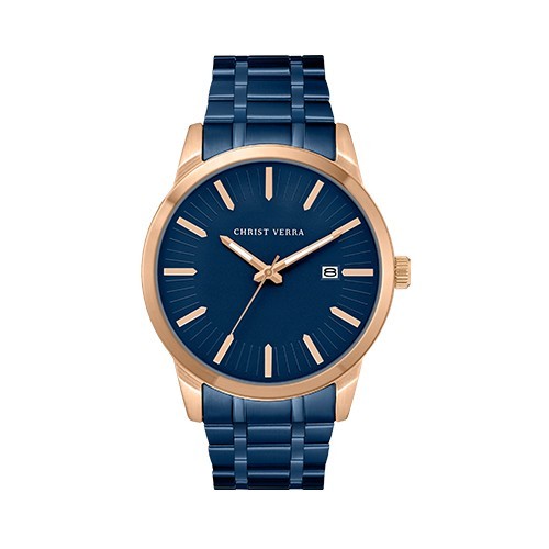 JAM TANGAN PRIA CHRIST VERRA 10636G-1J BLU ORIGINAL
