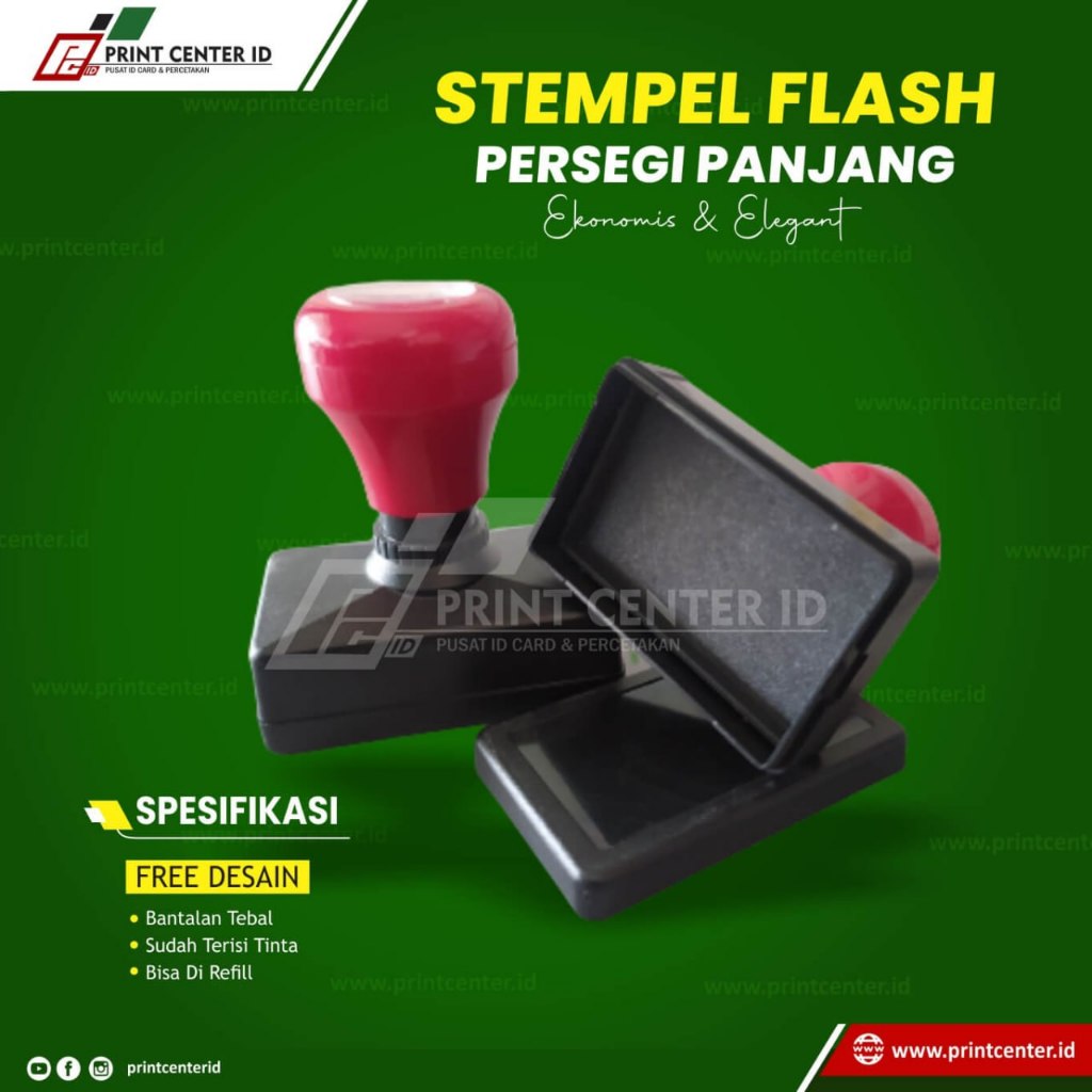 

Cetak Custom Stempel Flash Persegi Panjang - Stempel Otomatis