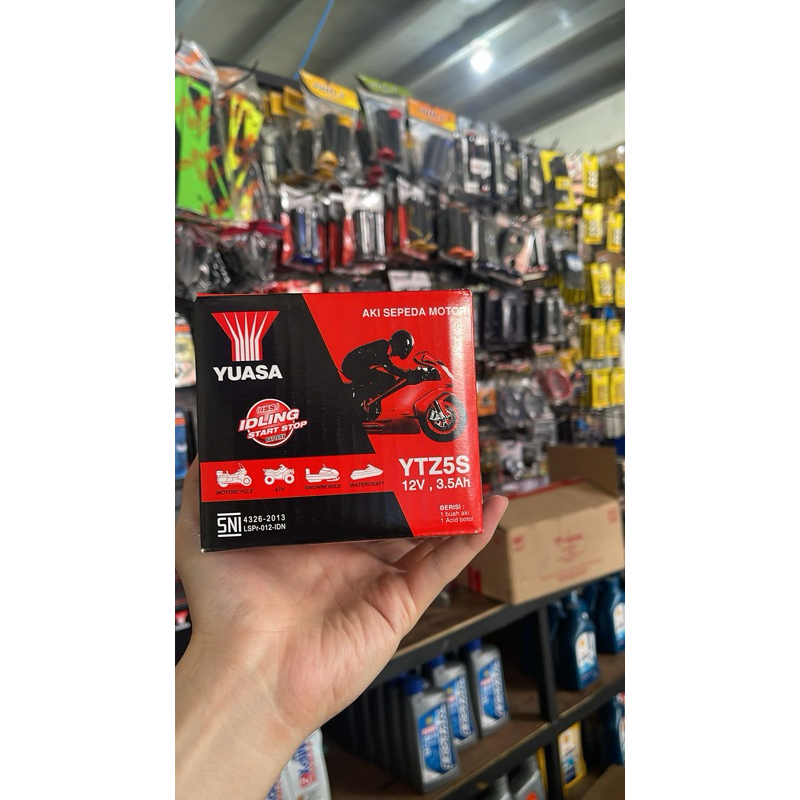 AKI / BATERAI KERING YUASA YTZ - 5S ( KARISMA , BEAT , MIO J , VARIO )