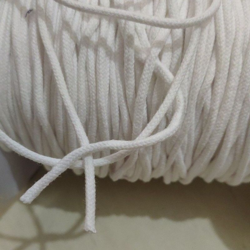 Talikur/peping cord 3 mm putih full cotton