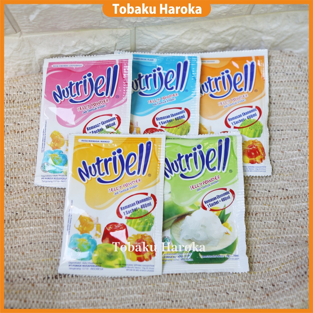 

Nutrijel Jelly Powder 10gr - Nutrijel Aneka Rasa Tobaku Haroka