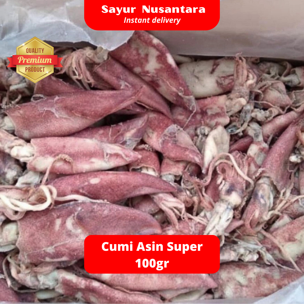

Cumi Asin Super 100gr - Sayur Nusantara
