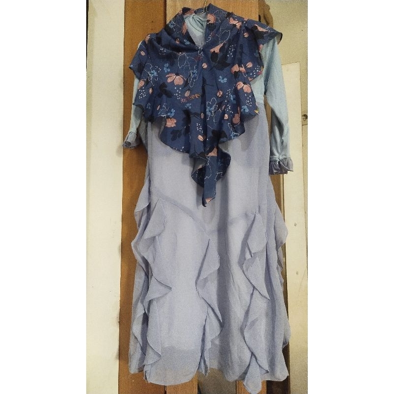 preloved gamis set syar'i anak kameela hijabku