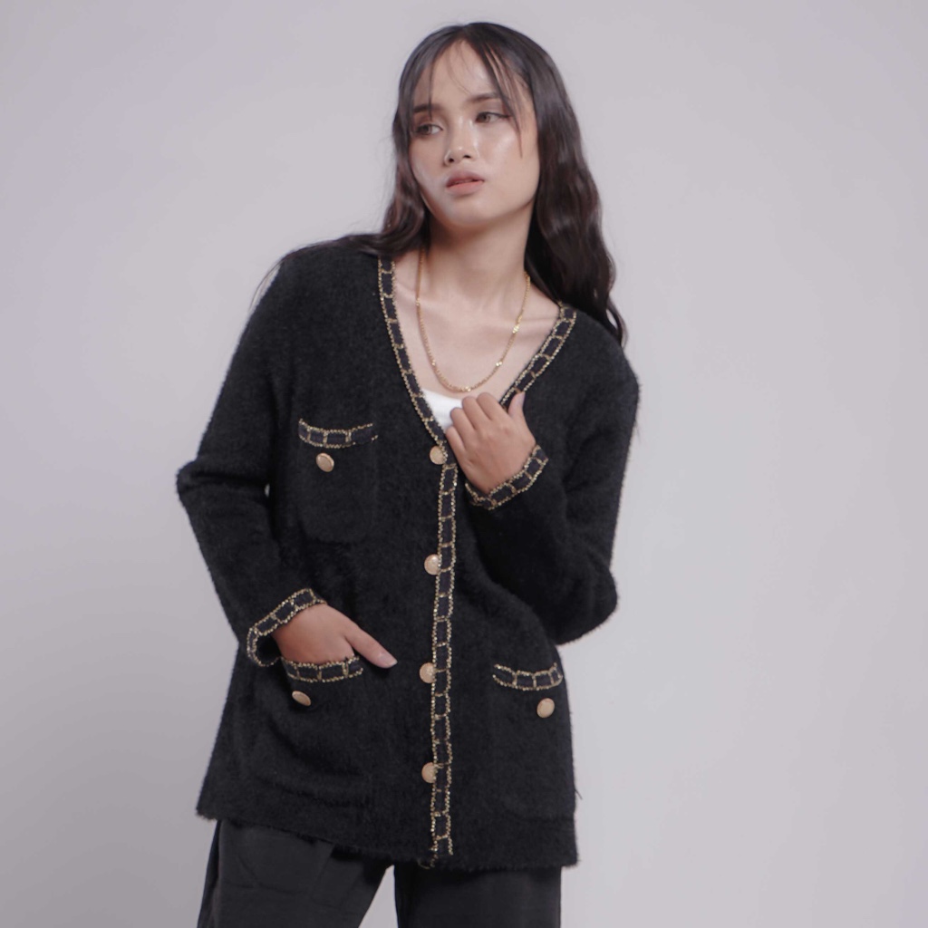 NJOY-OUTER WANITA BULU BULU  KEKINIAN TERLARIS