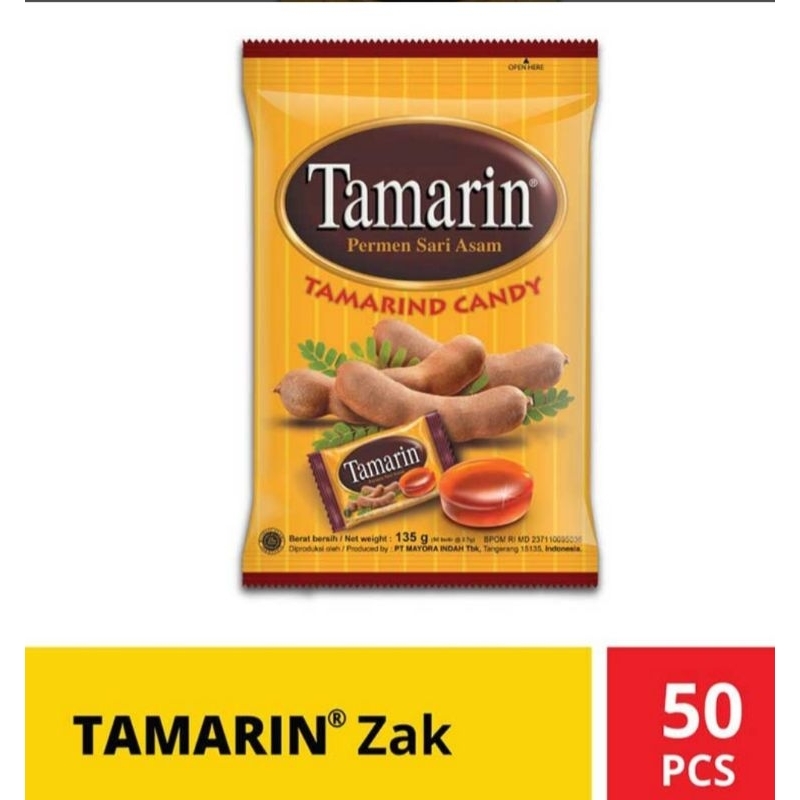 

Tamarin Permen Asam 135 gr isi 50