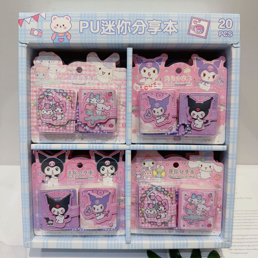 

Kakamoe - Isi 2 Gantungan Buku Notes kecil / Mini Book Sanrio / Lotso Kuromi/ Keychain Mini Book