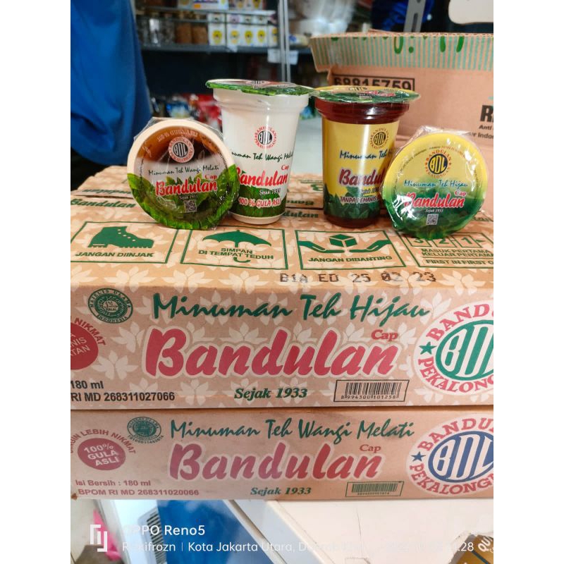 

Teh bandulan teh hijau kemasan gelas 180mlx24