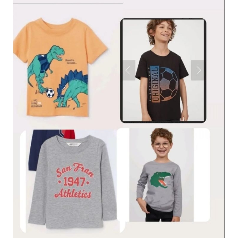 kaos anak laki laki HnM