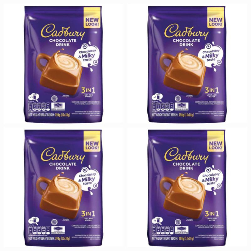 

Cadbury Chocolate Drink Chocolatey & Milky Taste Minuman Serbuk Cokelat 390 GR