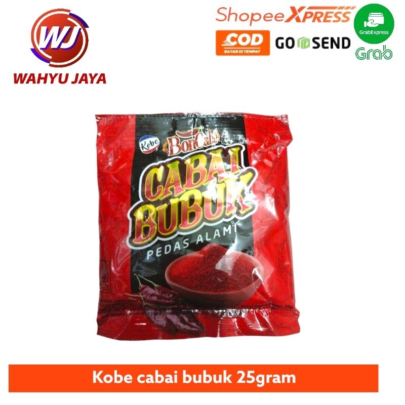 

Kobe cabai bubuk bon cabe 25gram