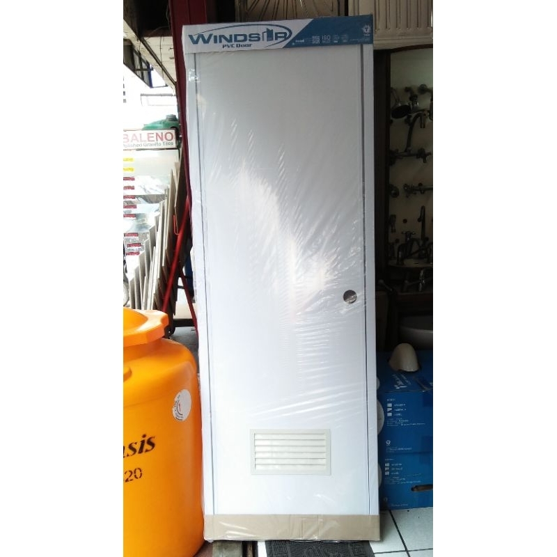 Pintu Kamar Mandi Plastik PVC Putih