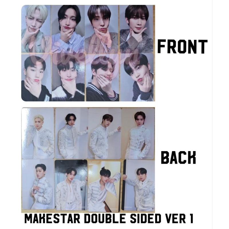 [READY] PC ATEEZ MAKESTAR DOUBLE SIDED kabedon WILL CRAZY FORM official San Hongjoong Jongho